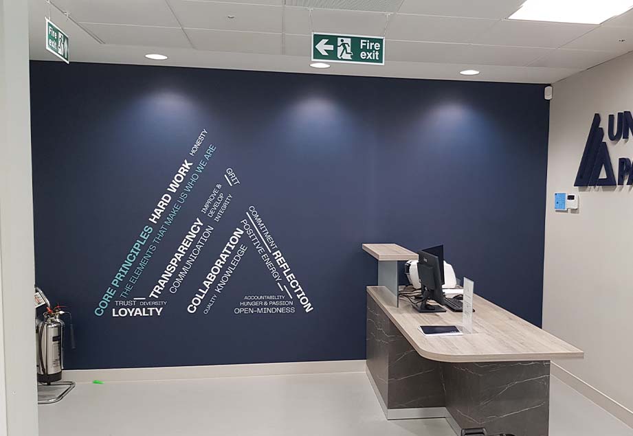 Printed Office Wall Graphics | bespoke office signs