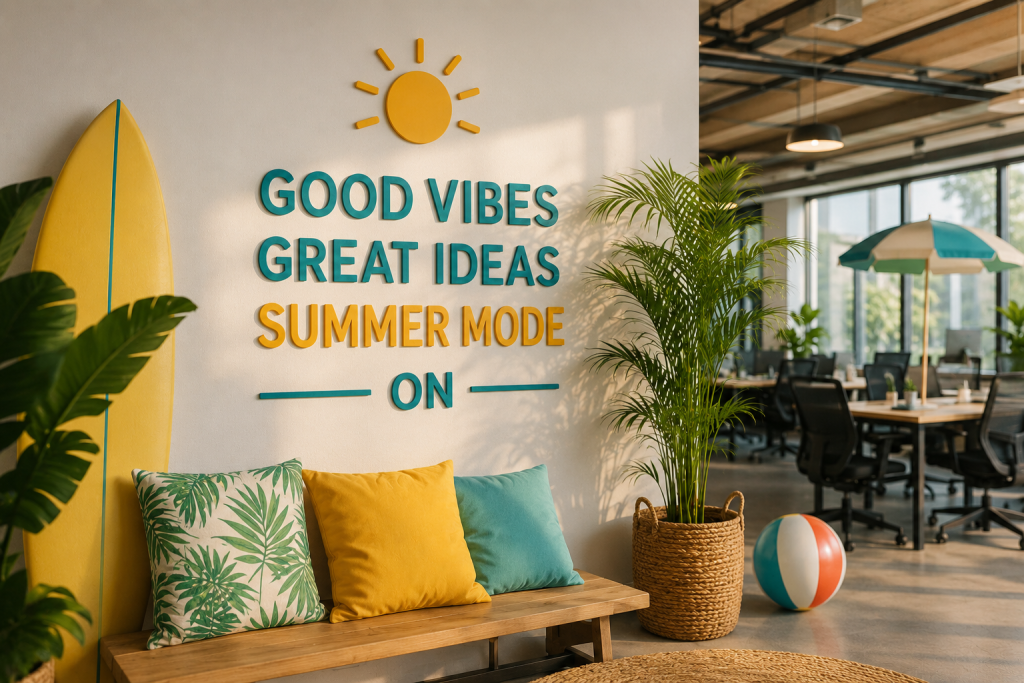 Summer office sign