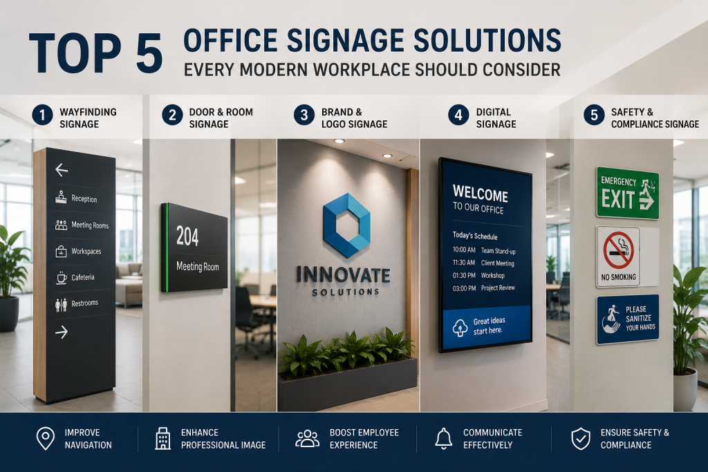Image showing office signage designs